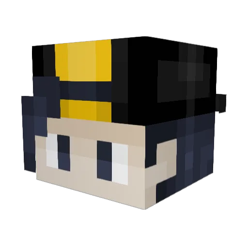 cerey44 Minecraft avatar head, 3D render