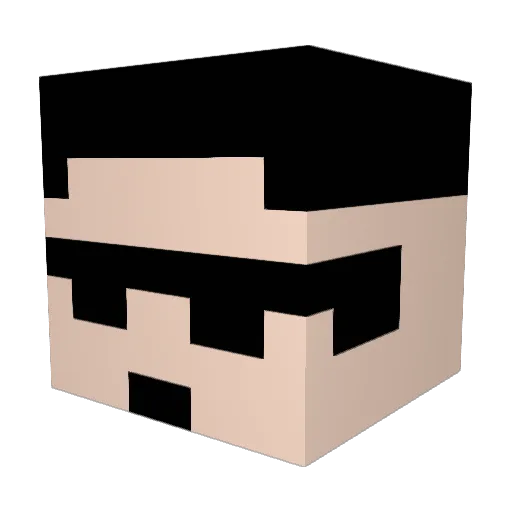 cereyoo Minecraft avatar head, 3D render