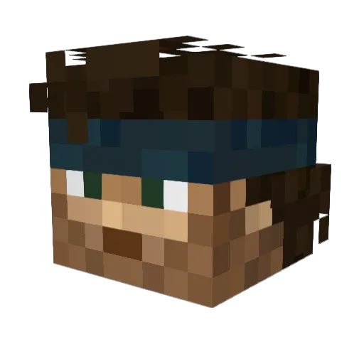 cerilo67 Minecraft avatar head, 3D render