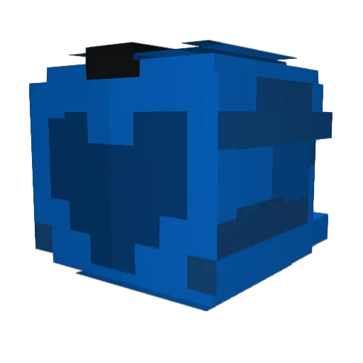 cerouno Minecraft avatar head, 3D render