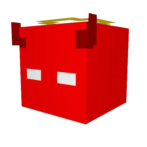 cerqsz Minecraft avatar head, 3D render