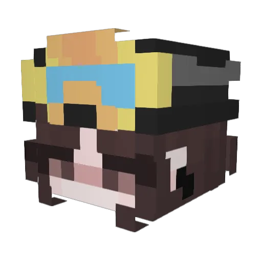 cerseii Minecraft avatar head, 3D render