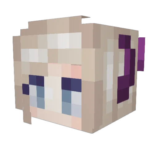 cersy Minecraft avatar head, 3D render