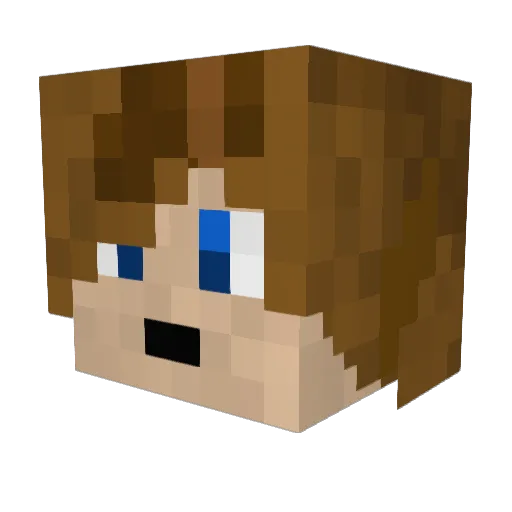 certhin Minecraft avatar head, 3D render