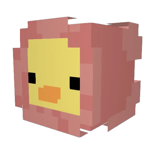 certifiednaan Minecraft avatar head, 3D render