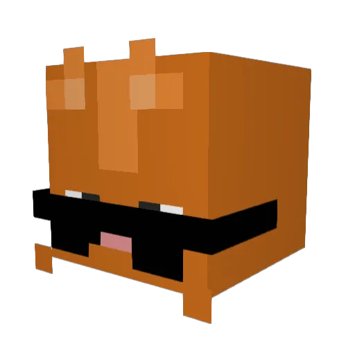 certifiedusermc Minecraft avatar head, 3D render