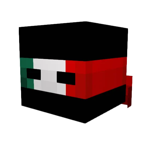 certo_certo Minecraft avatar head, 3D render