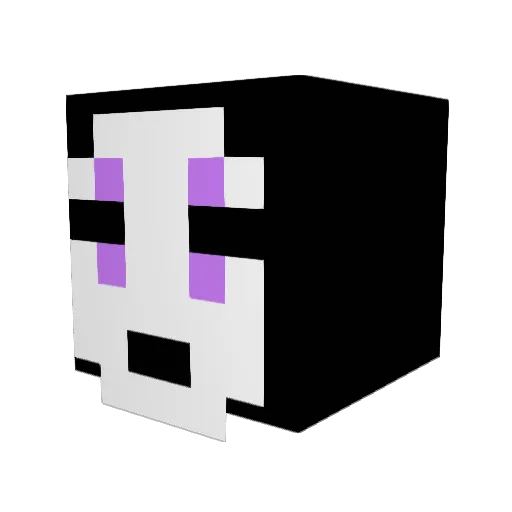 cervelle2macaque Minecraft avatar head, 3D render