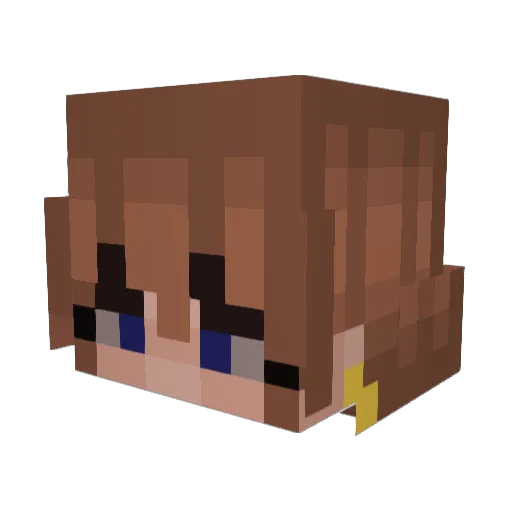 cervo_fatato Minecraft avatar head, 3D render
