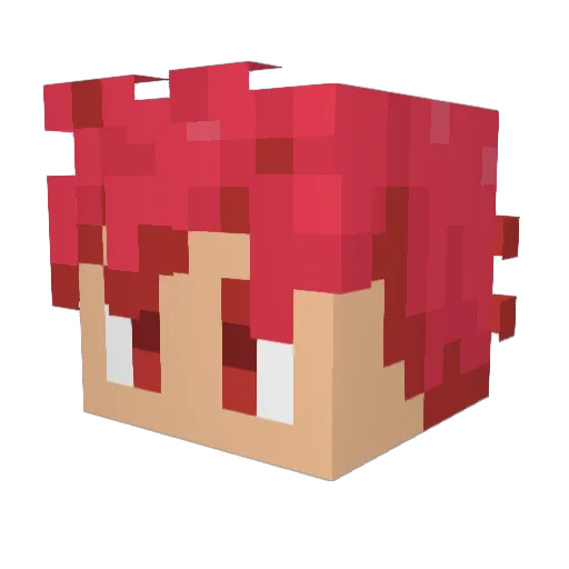 cesar58c Minecraft avatar head, 3D render