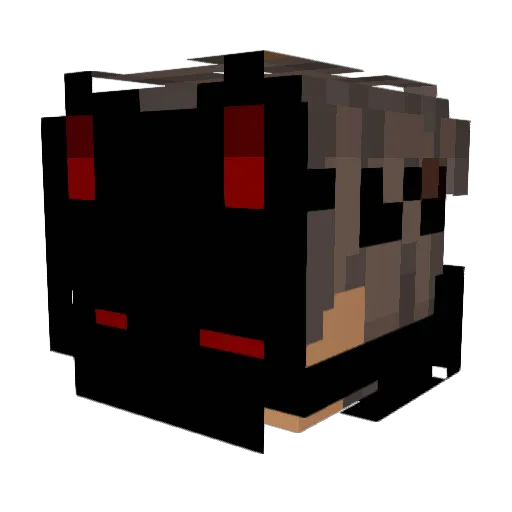 cesenatico Minecraft avatar head, 3D render