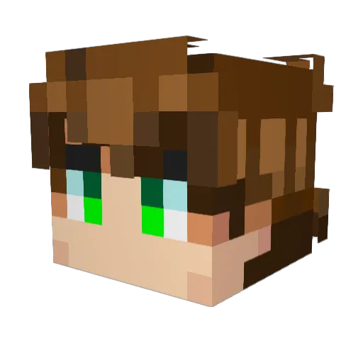 cessper Minecraft avatar head, 3D render