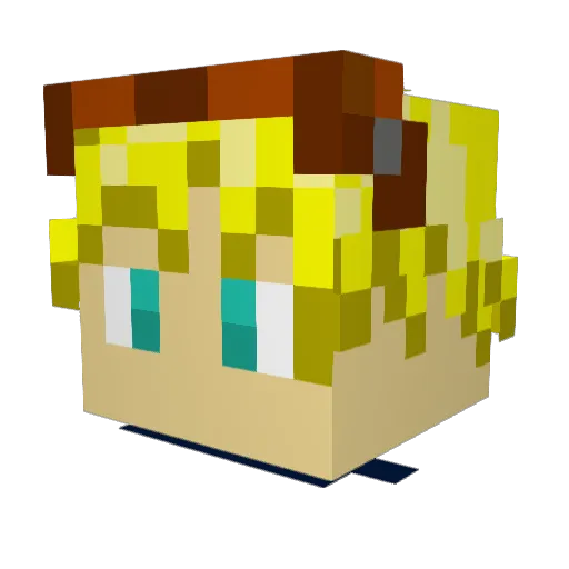 cethalon Minecraft avatar head, 3D render