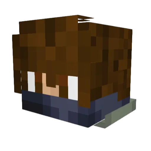 cetiawbta Minecraft avatar head, 3D render