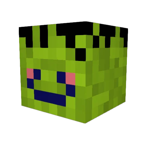 cetoderso Minecraft avatar head, 3D render