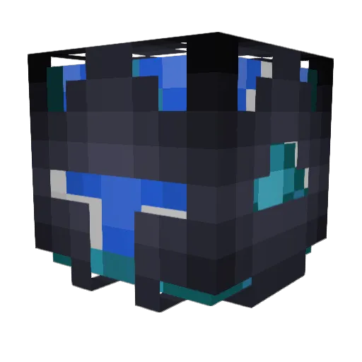 cetusfire Minecraft avatar head, 3D render