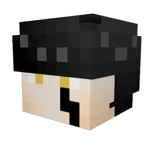 ceufr Minecraft avatar head, 3D render