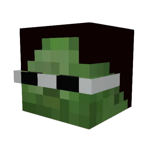 cew18 Minecraft avatar head, 3D render