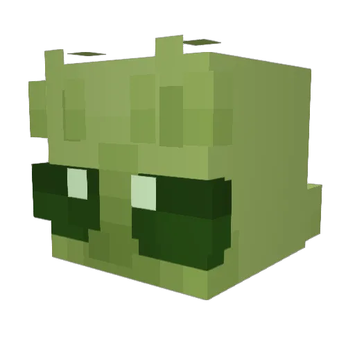 cewes Minecraft avatar head, 3D render