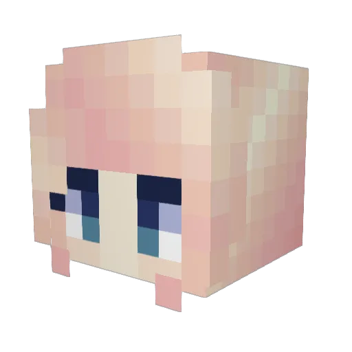 cexiria Minecraft avatar head, 3D render