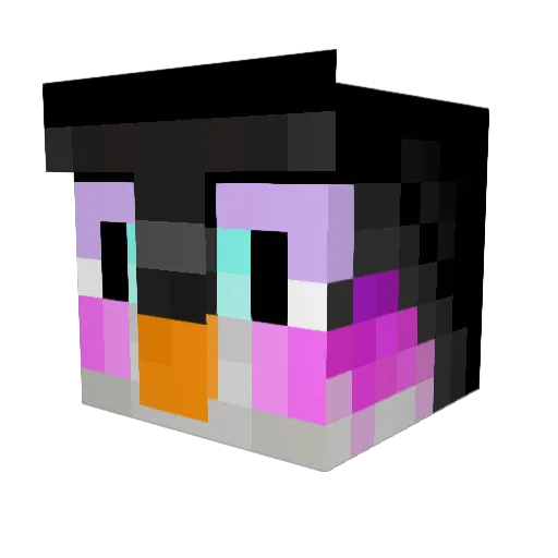 cexlube Minecraft avatar head, 3D render