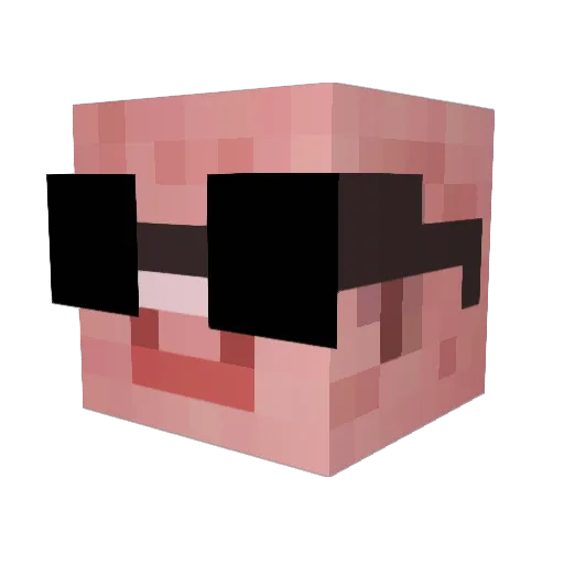 cezzan Minecraft avatar head, 3D render