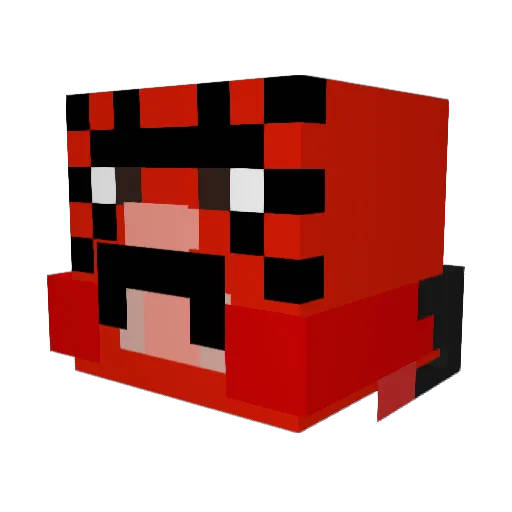 cfan_ Minecraft avatar head, 3D render