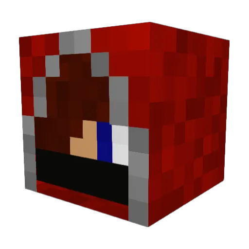 cfccraft Minecraft avatar head, 3D render