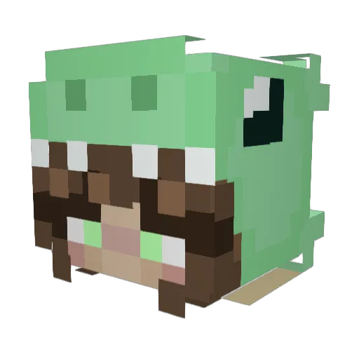 cffaust Minecraft avatar head, 3D render