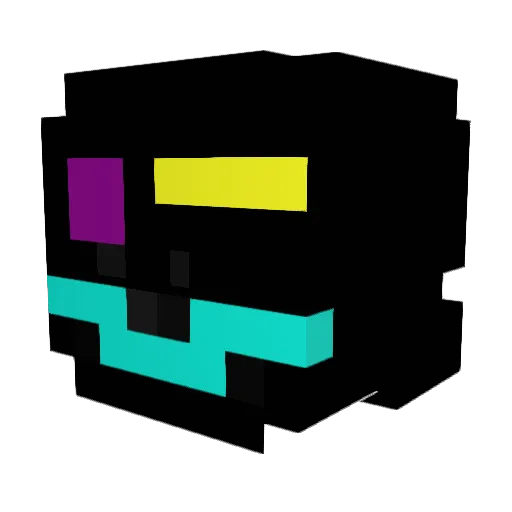 cfjo Minecraft avatar head, 3D render