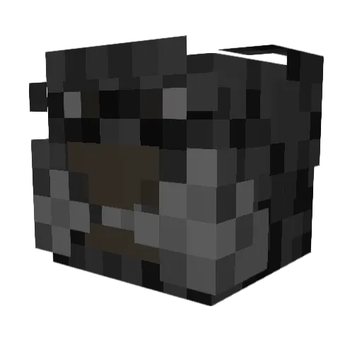 cfrm1600 Minecraft avatar head, 3D render