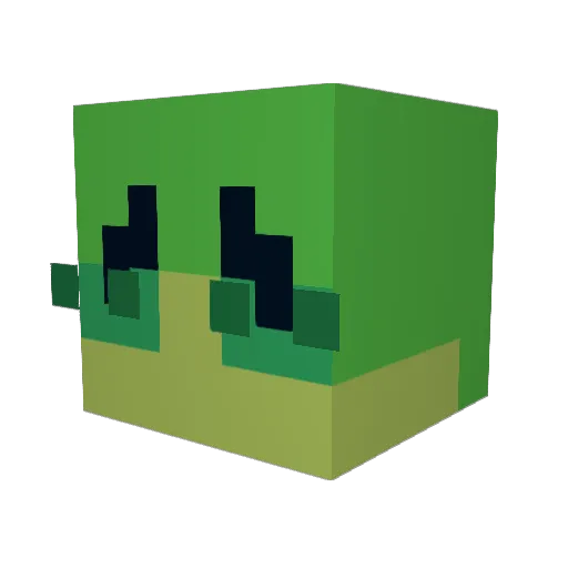 cfrostwicks Minecraft avatar head, 3D render