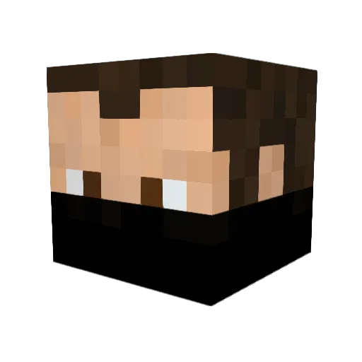 cfs086 Minecraft avatar head, 3D render