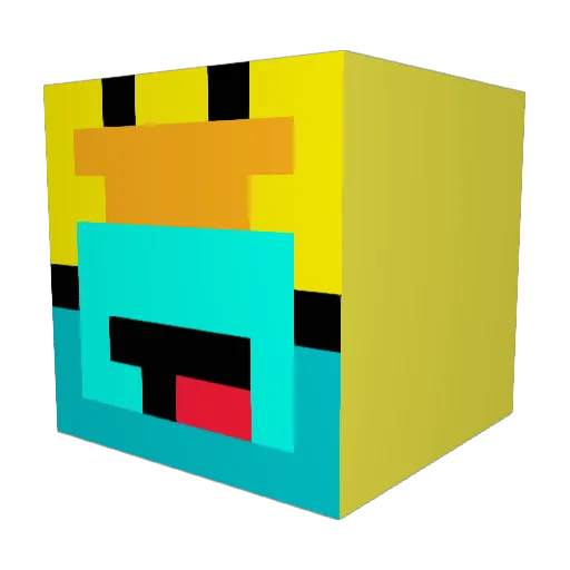 cfx69 Minecraft avatar head, 3D render