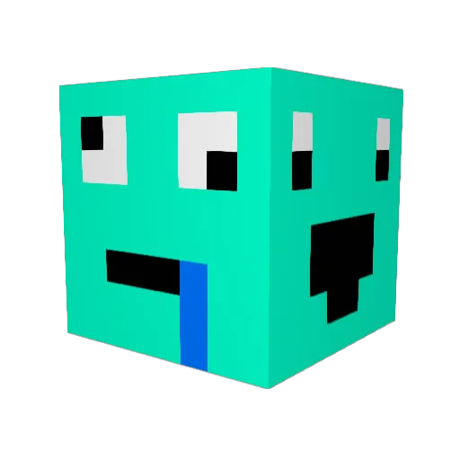 cfxa Minecraft avatar head, 3D render