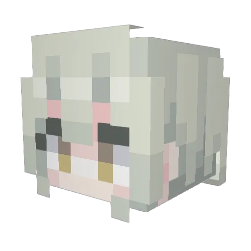 cg77g Minecraft avatar head, 3D render