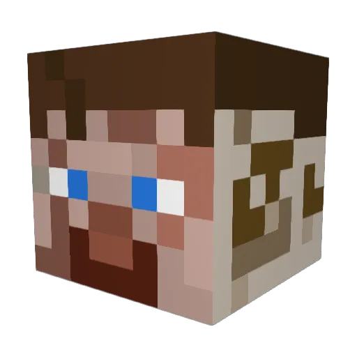 cgbdiamondboy Minecraft avatar head, 3D render