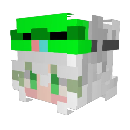 cgdg1324 Minecraft avatar head, 3D render