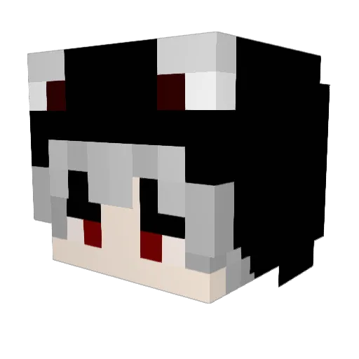 cgg5269 Minecraft avatar head, 3D render