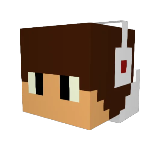 cgrimm1023 Minecraft avatar head, 3D render