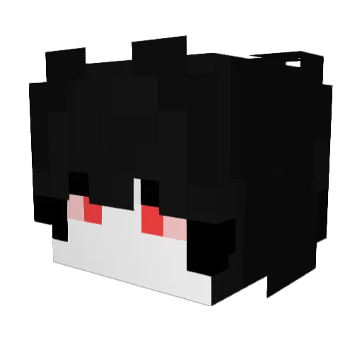 cgw36492 Minecraft avatar head, 3D render