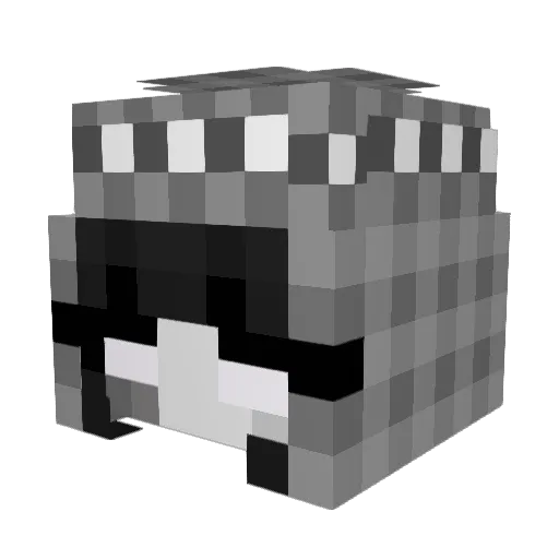 ch0colateee Minecraft avatar head, 3D render