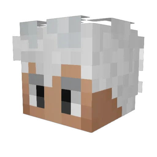ch0comin Minecraft avatar head, 3D render