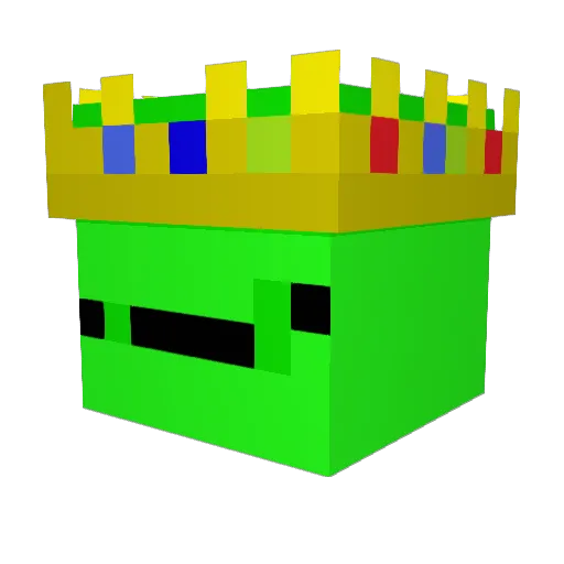 ch0nkness Minecraft avatar head, 3D render