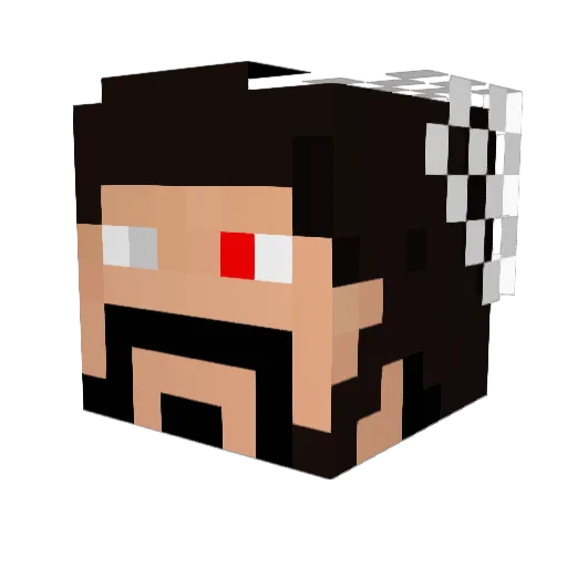 ch18ch18ch Minecraft avatar head, 3D render