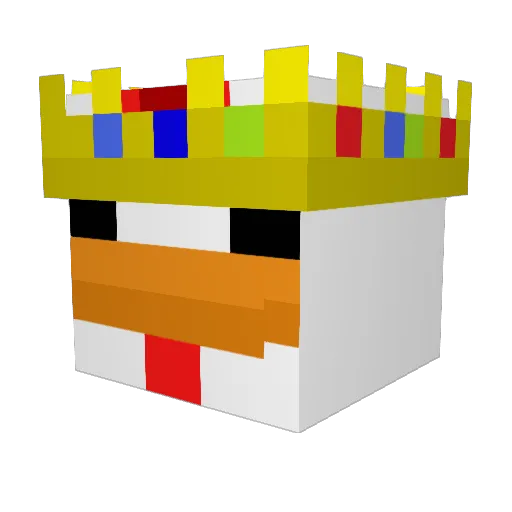 ch1ckenblade Minecraft avatar head, 3D render