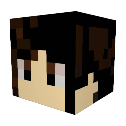 ch1ckenweee Minecraft avatar head, 3D render
