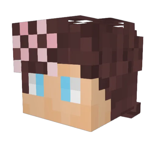 ch1cklit08 Minecraft avatar head, 3D render