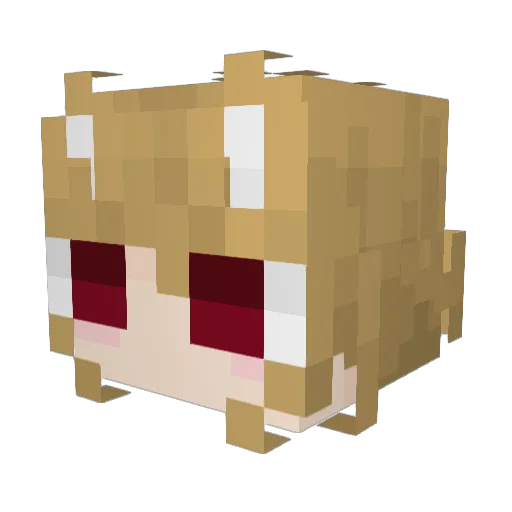 ch1rkar Minecraft avatar head, 3D render