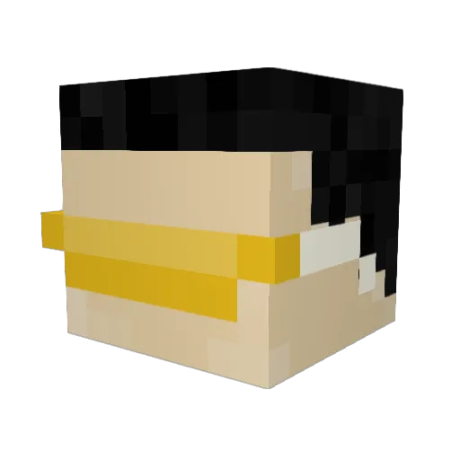 ch1ssel Minecraft avatar head, 3D render